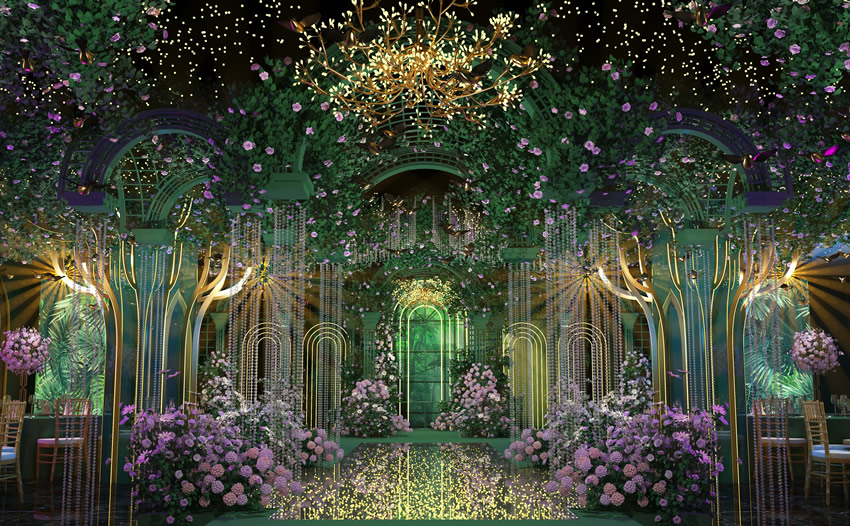 城中奇妙森林婚礼堂效果展示