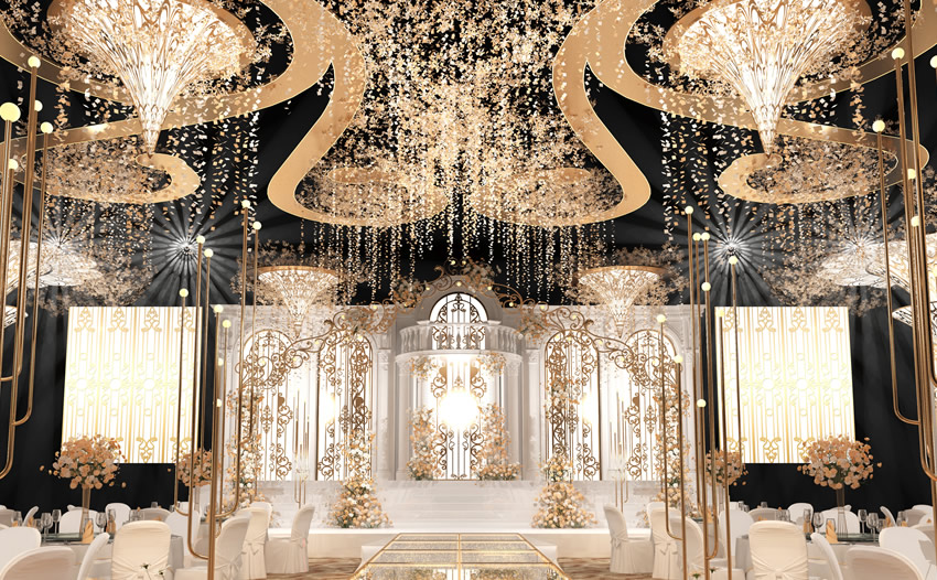 城中花木兰喜事汇金色大厅效果展示